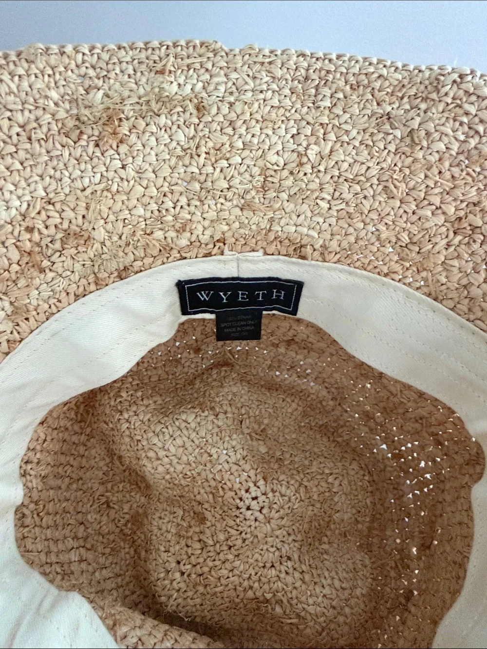 Womens Natural Straw Bucket Hat - Picture 4 of 4